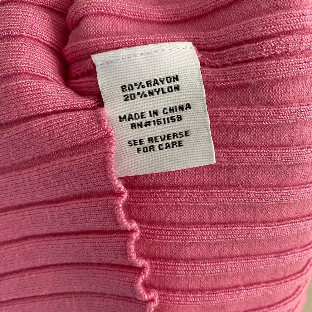 525 Pink Stretchy Ribbed Tank Top - Picture 3 of 6